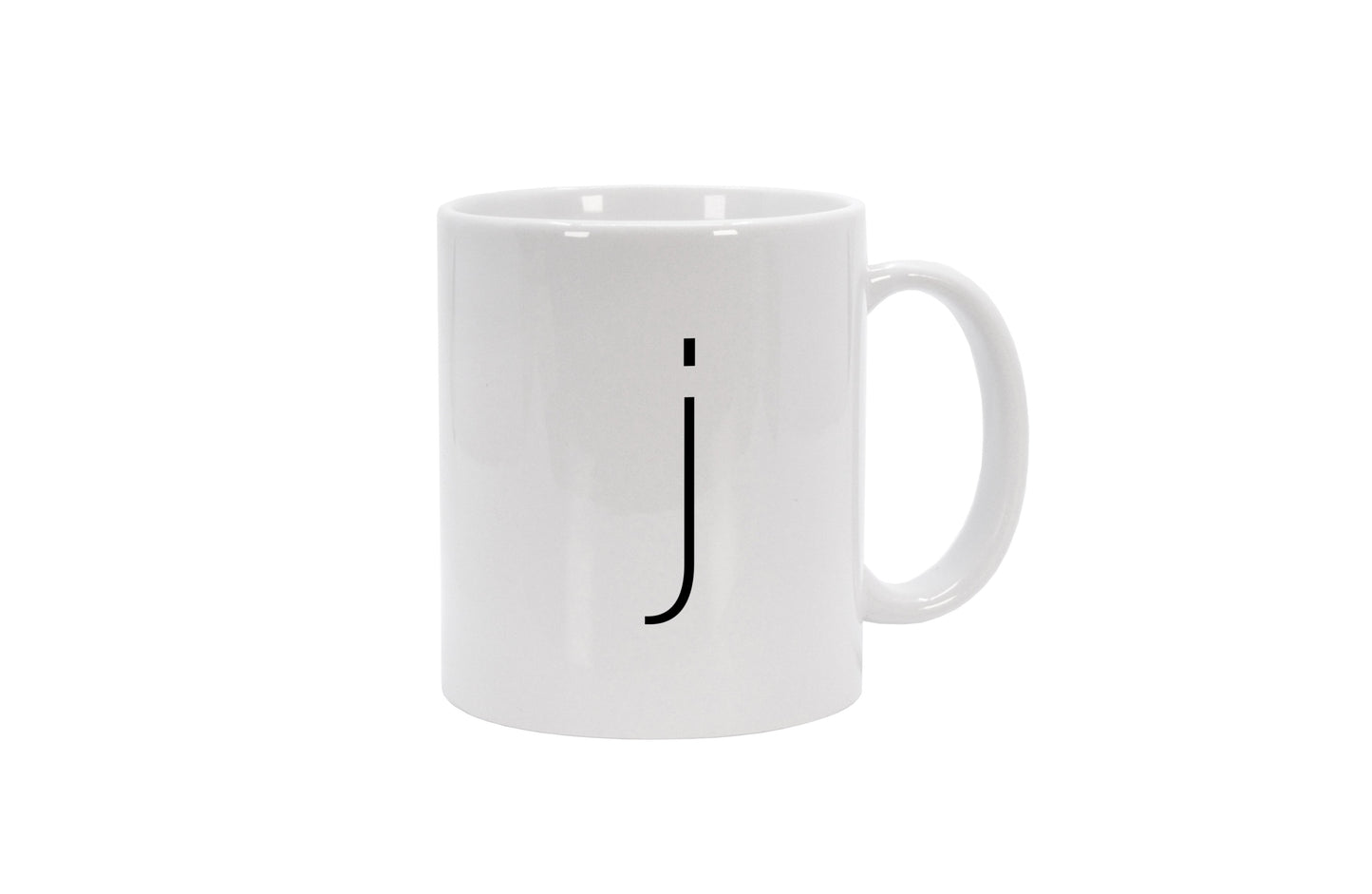 Tasse Buchstabe J - Sans Serif