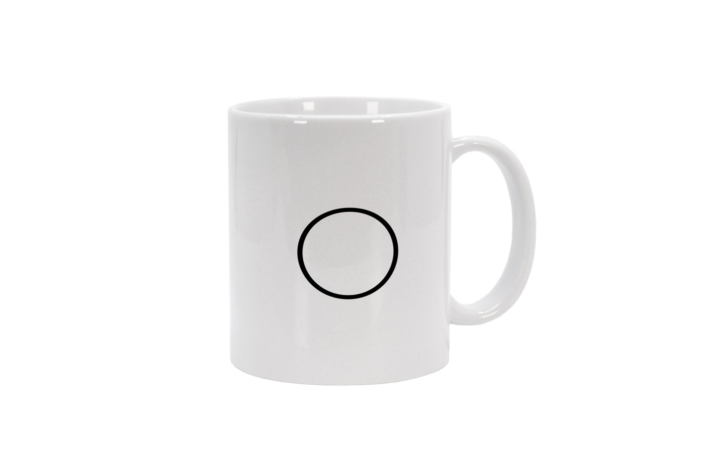Tasse Buchstabe O - Sans Serif
