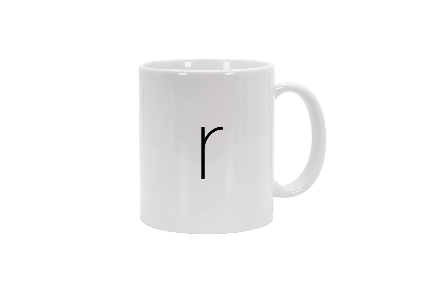 Tasse Buchstabe R - Sans Serif