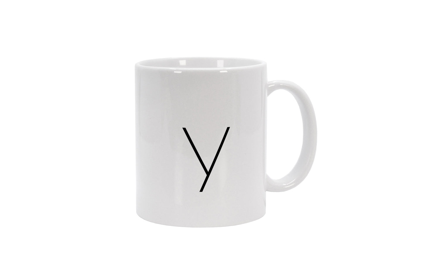 Tasse Buchstabe Y - Sans Serif