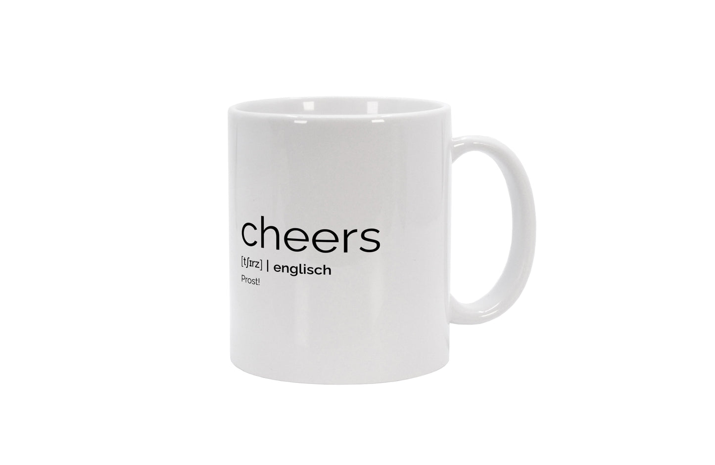 Tasse Cheers (Englisch: Prost)