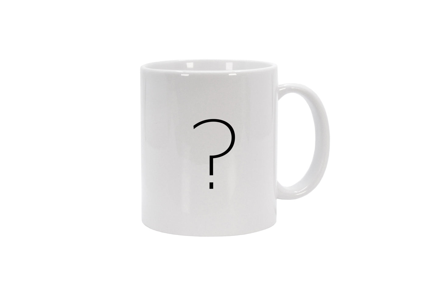 Tasse Fragezeichen - Sans Serif