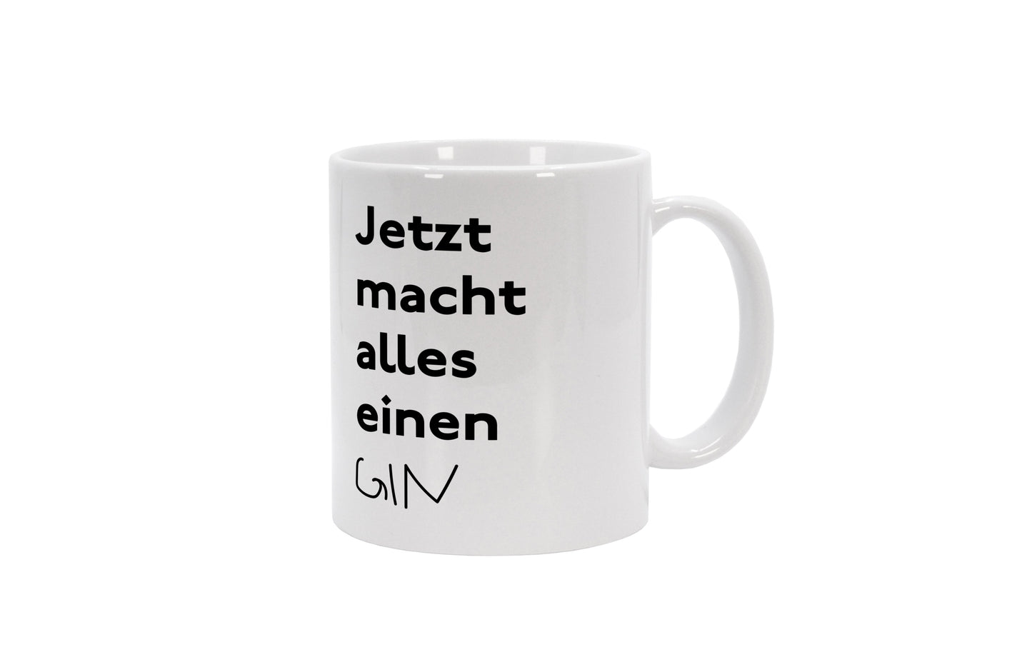 Tasse Jetzt macht alles einen Gin