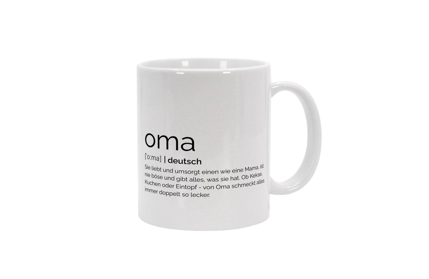 Tasse Oma - Definition