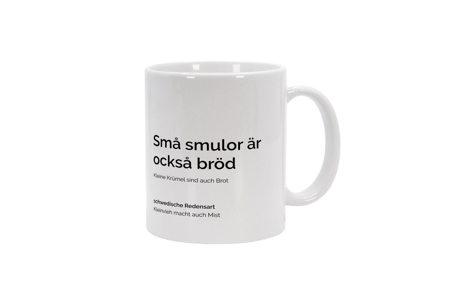 Tasse Små smulor är också bröd