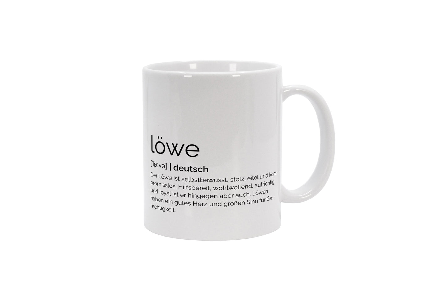 Tasse Sternzeichen Löwe - Definition