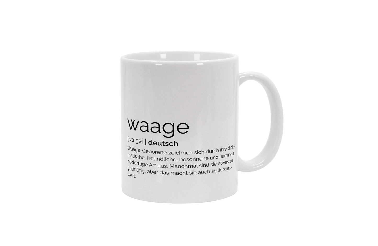 Tasse Sternzeichen Waage - Definition