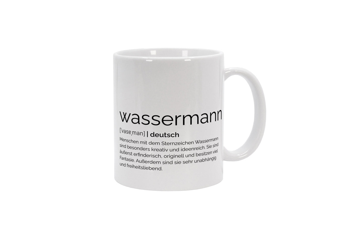 Tasse Sternzeichen Wassermann - Definition