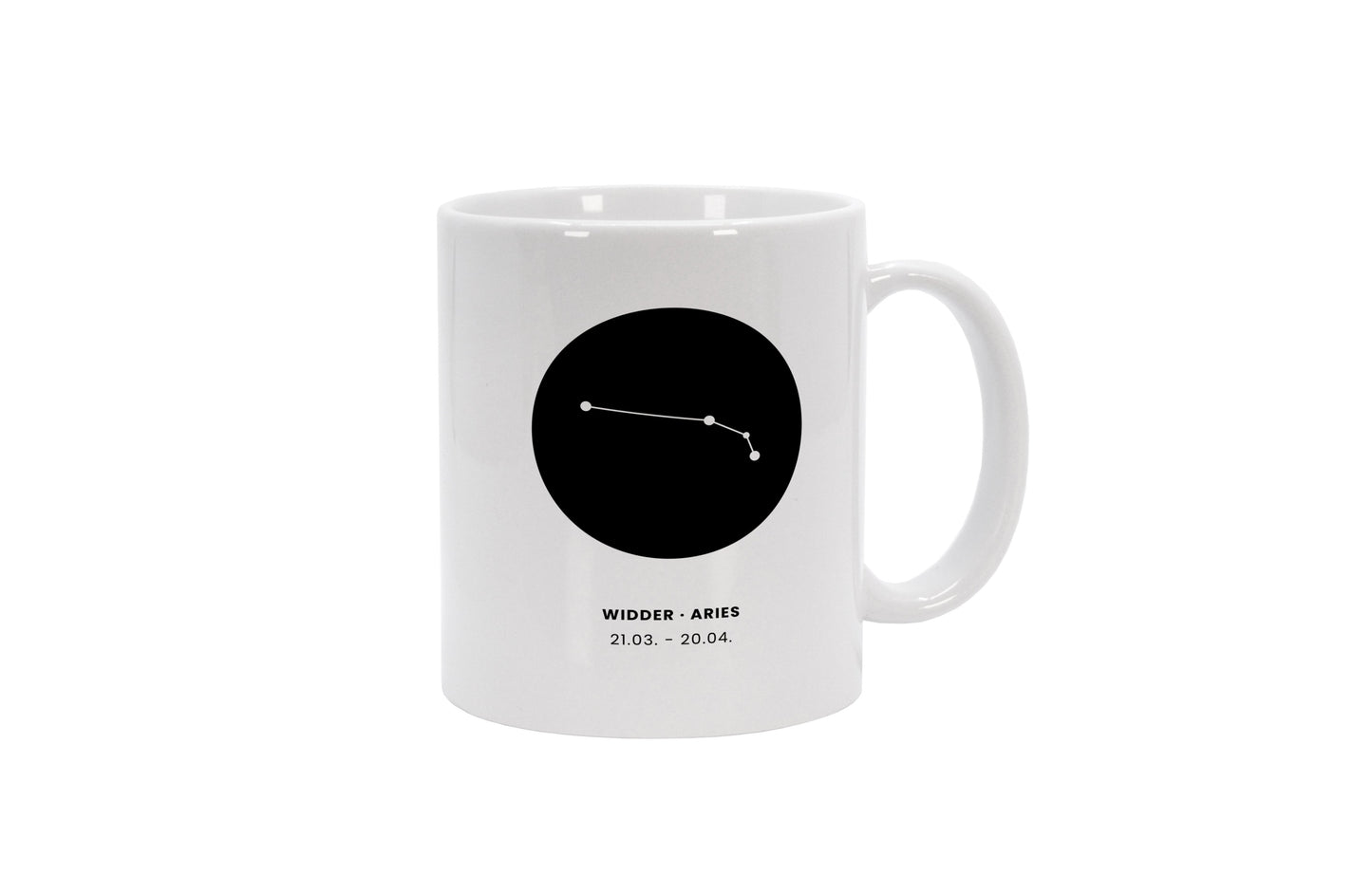 Tasse Sternzeichen Widder - Konstellation Rund