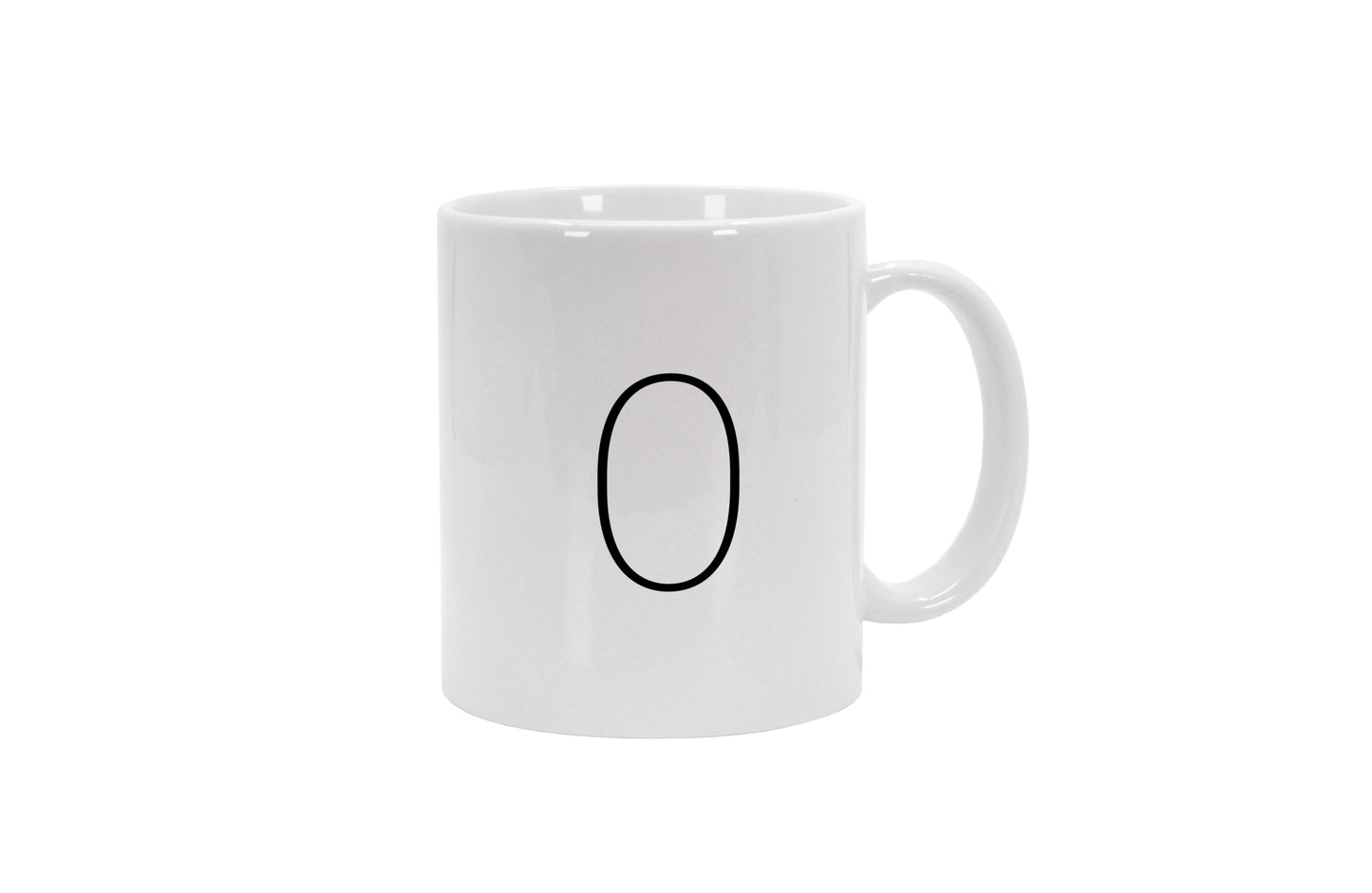 Tasse Ziffer 0 - Sans Serif