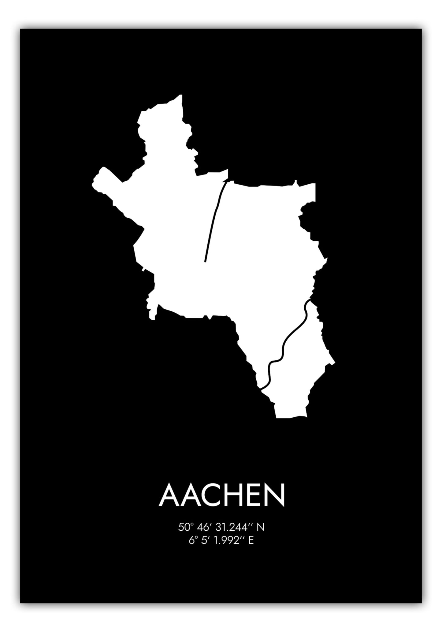 Poster Aachen Koordinaten #3
