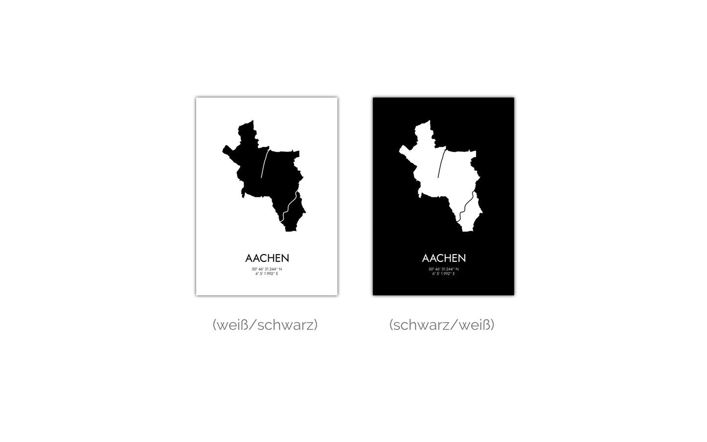 Poster Aachen Koordinaten #3