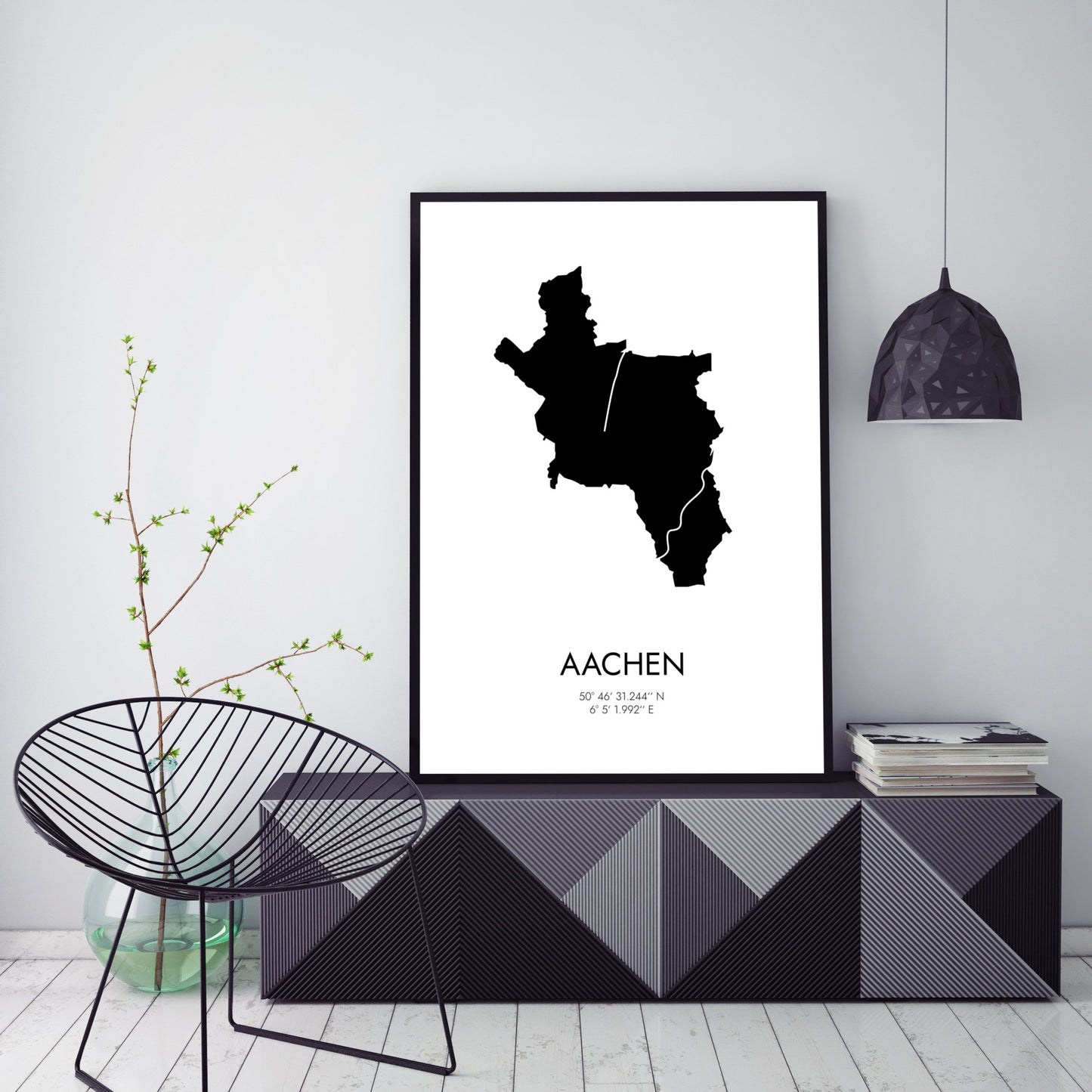 Poster Aachen Koordinaten #3