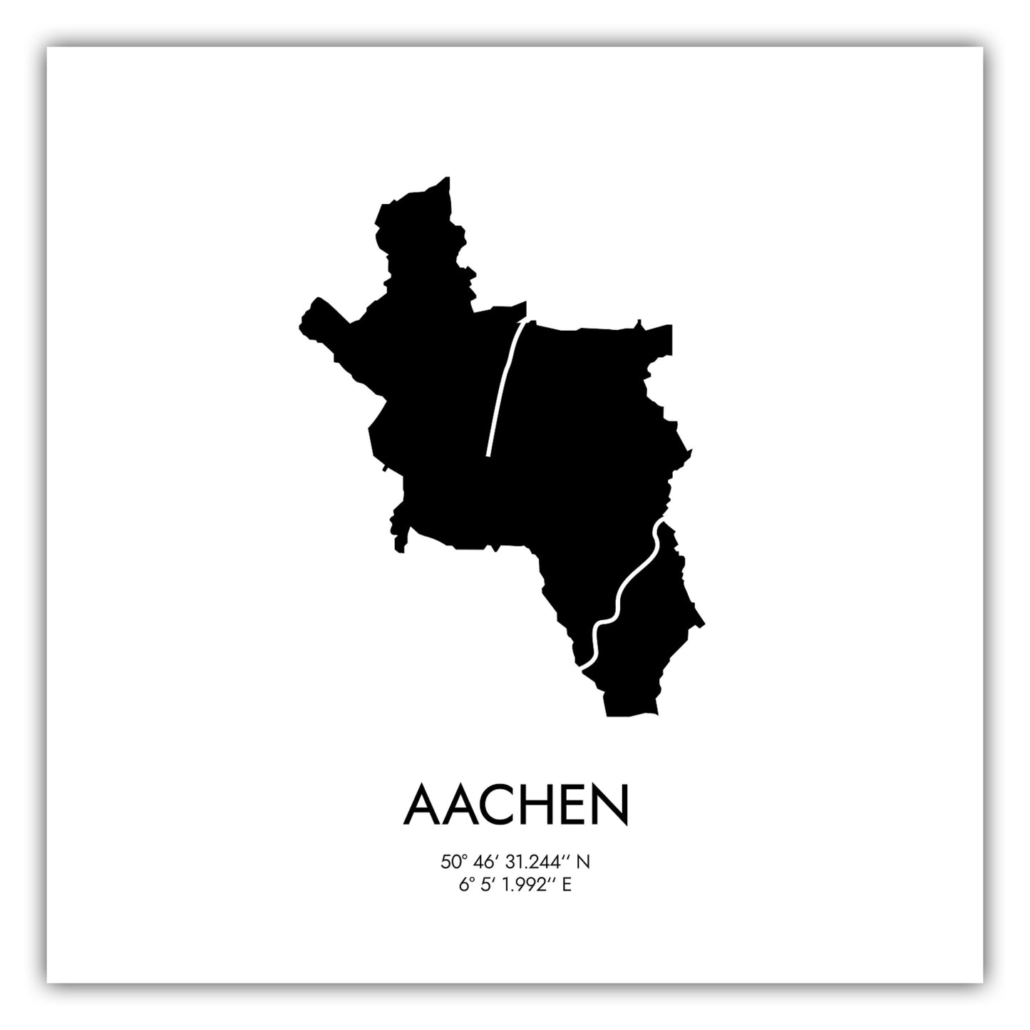 Poster Aachen Koordinaten #3
