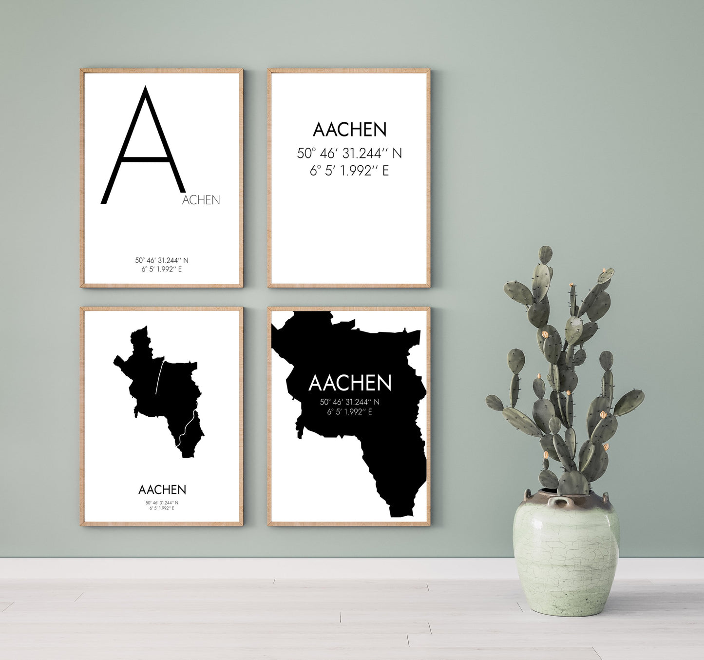 Poster Aachen Koordinaten #4