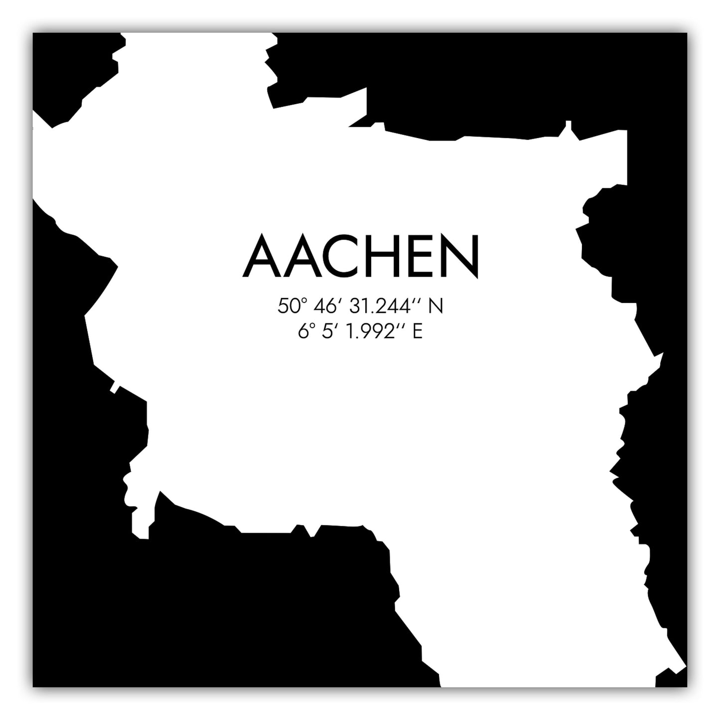 Poster Aachen Koordinaten #5