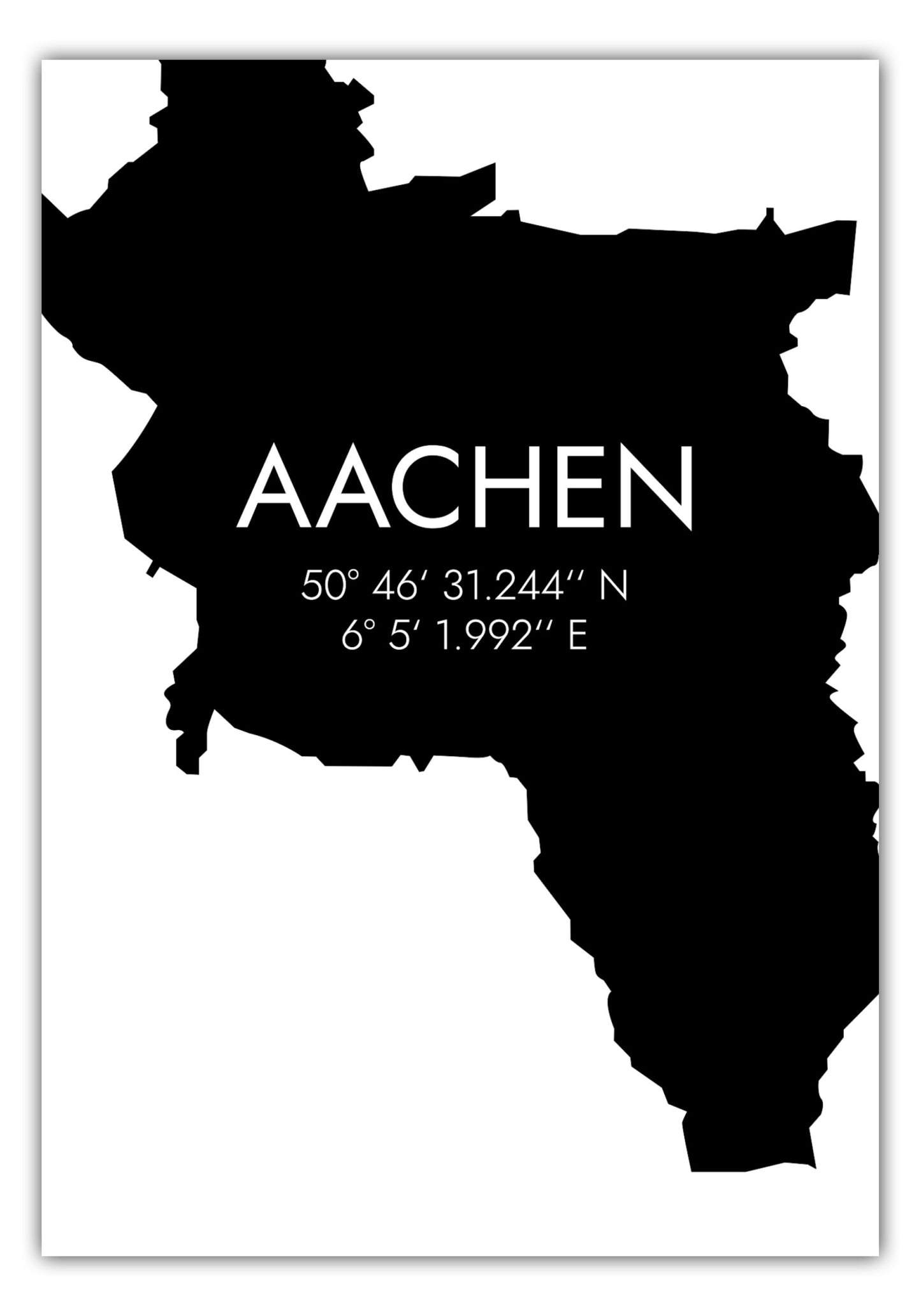 Poster Aachen Koordinaten #5