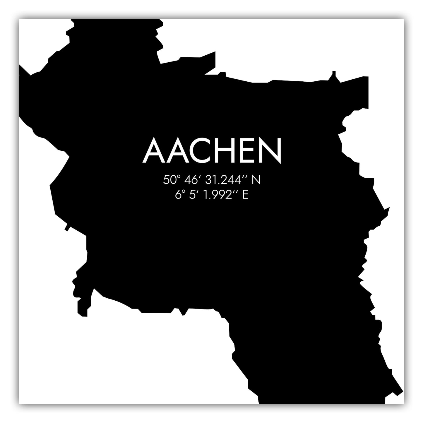 Poster Aachen Koordinaten #5