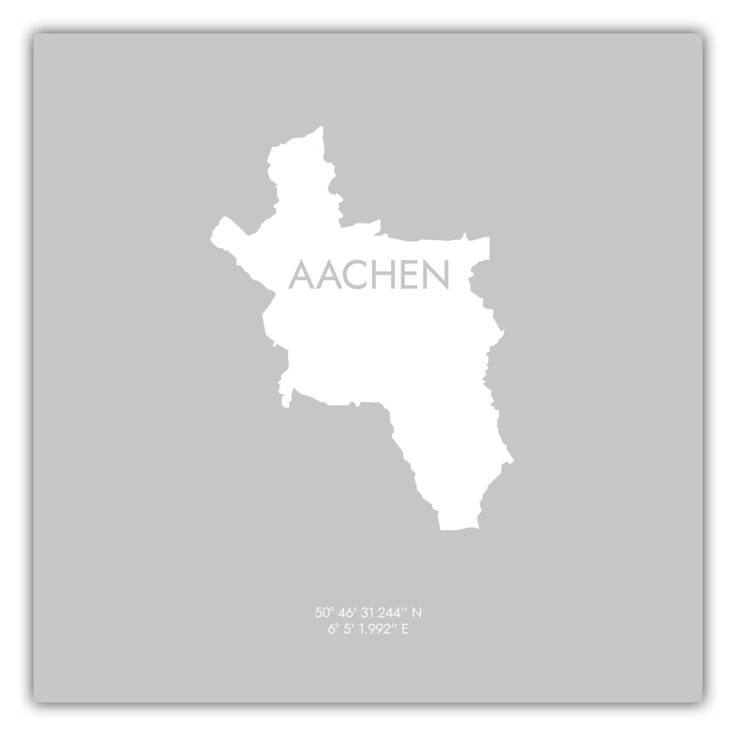 Poster Aachen Koordinaten #6