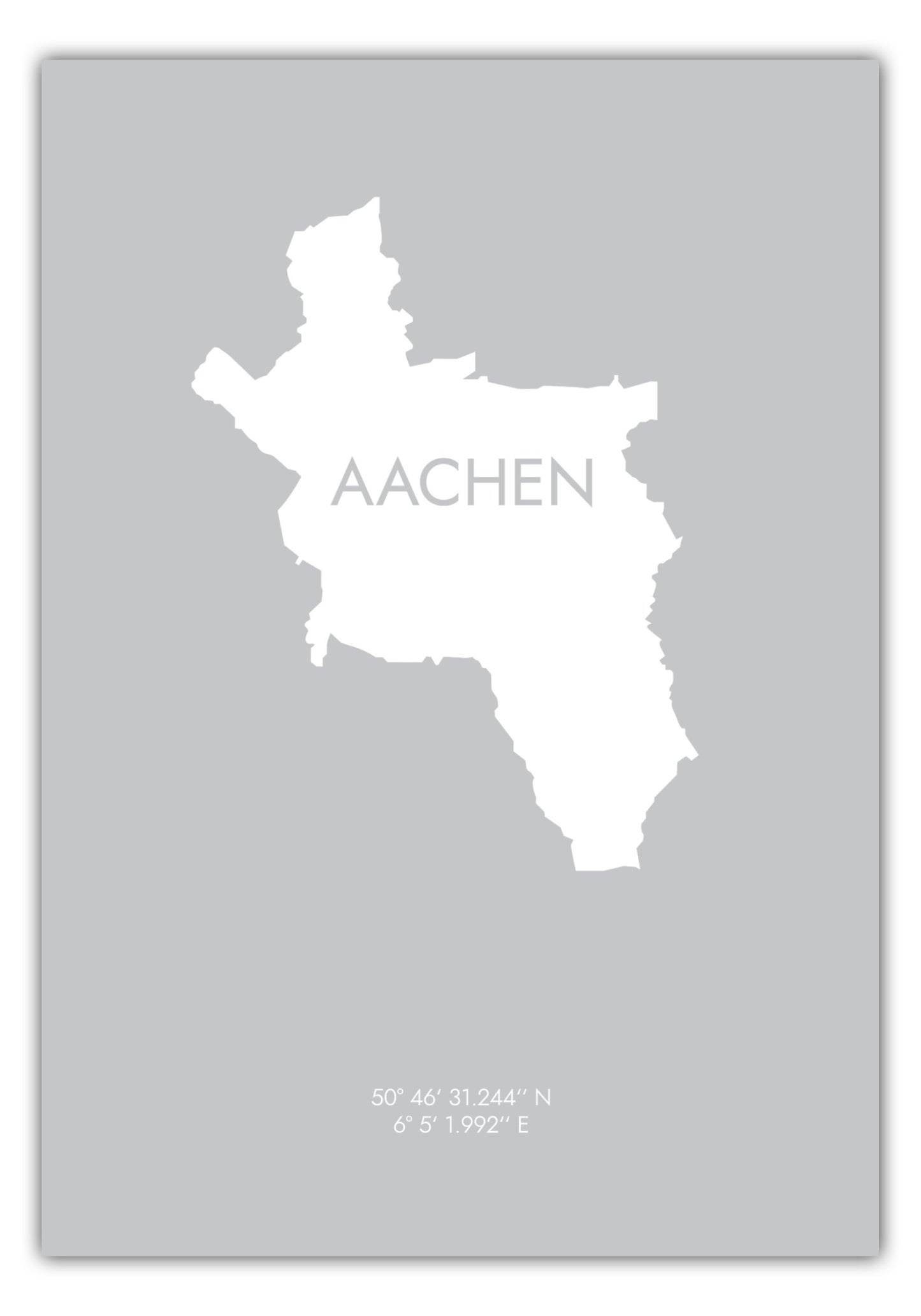 Poster Aachen Koordinaten #6