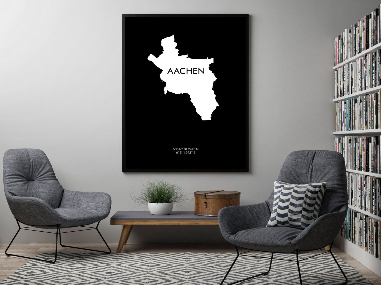 Poster Aachen Koordinaten #6