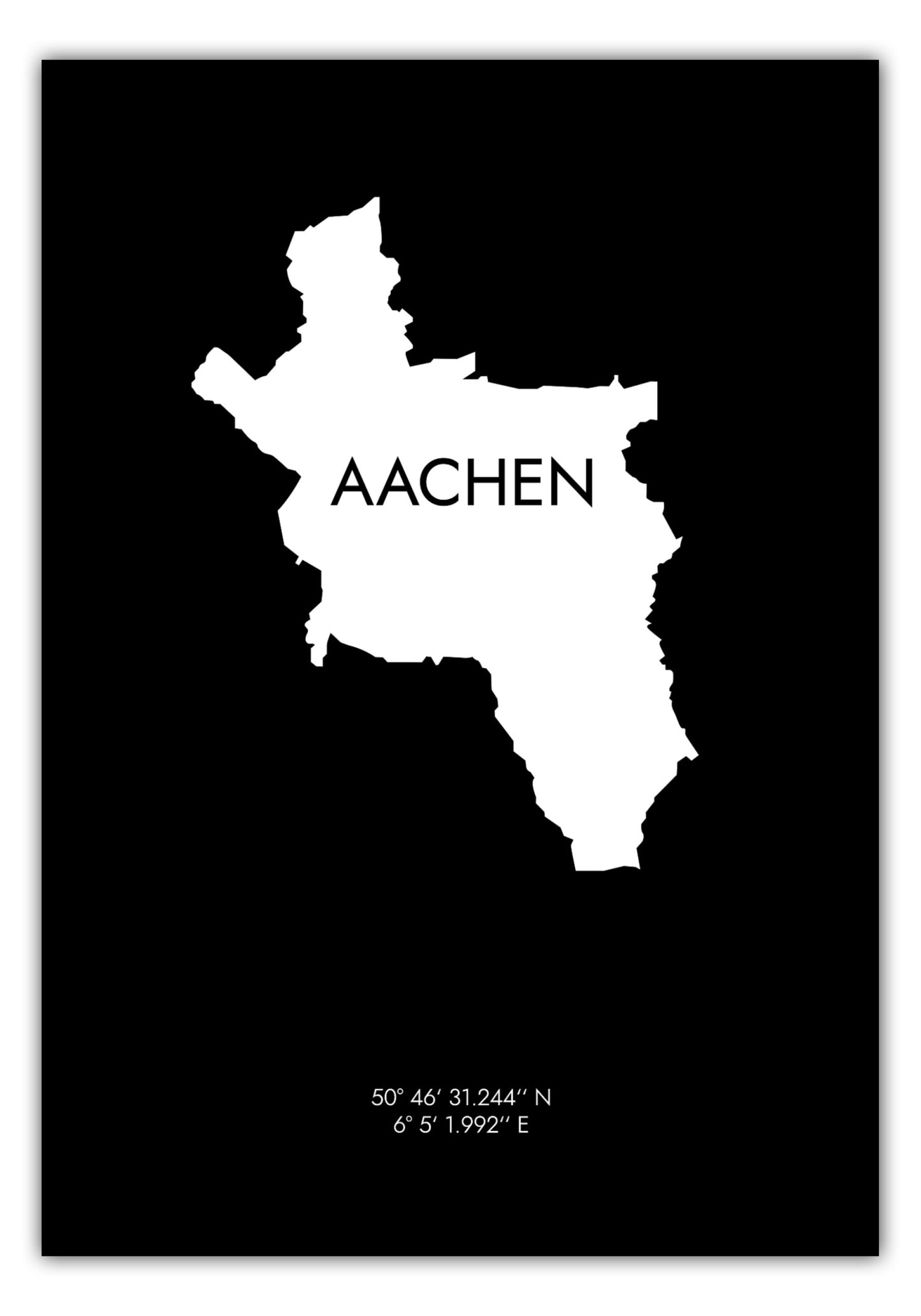 Poster Aachen Koordinaten #6