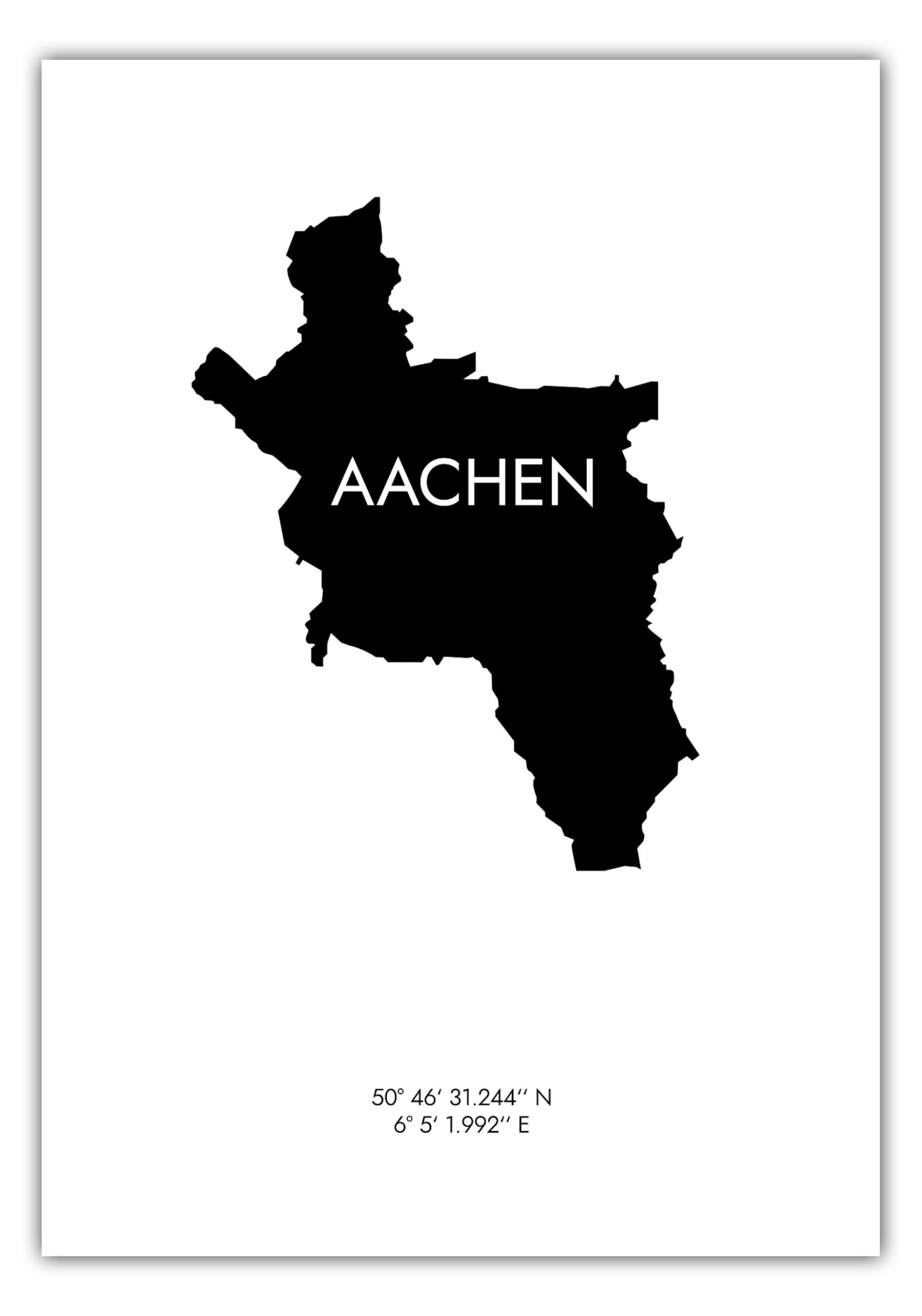 Poster Aachen Koordinaten #6