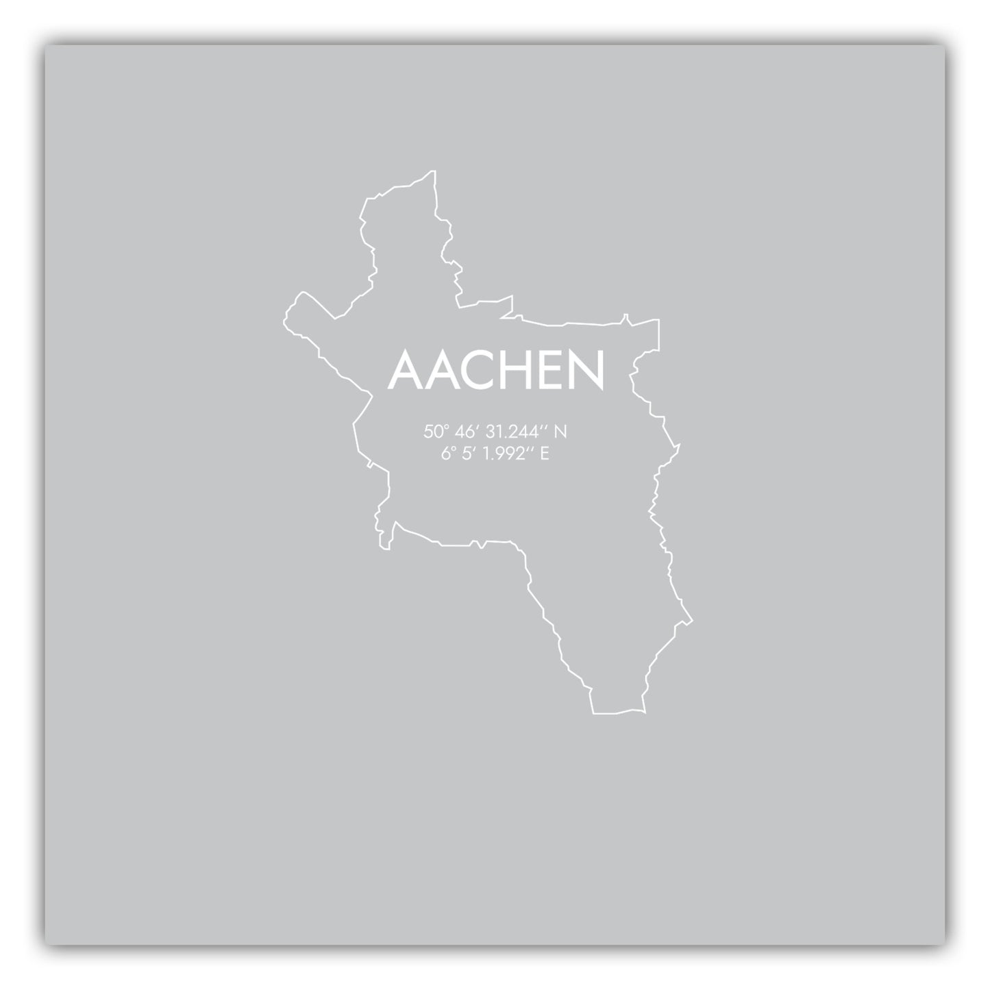 Poster Aachen Koordinaten #7