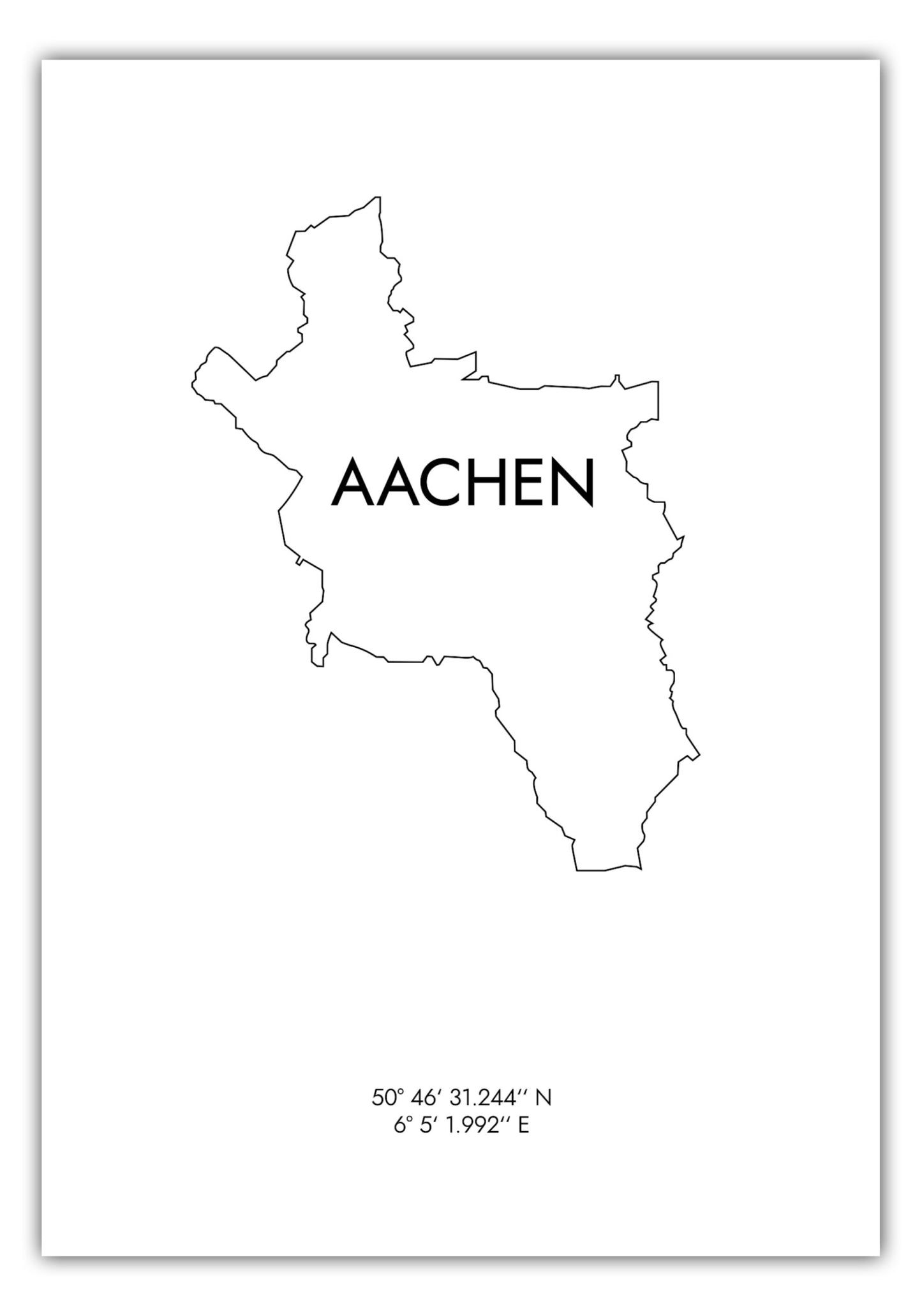 Poster Aachen Koordinaten #8