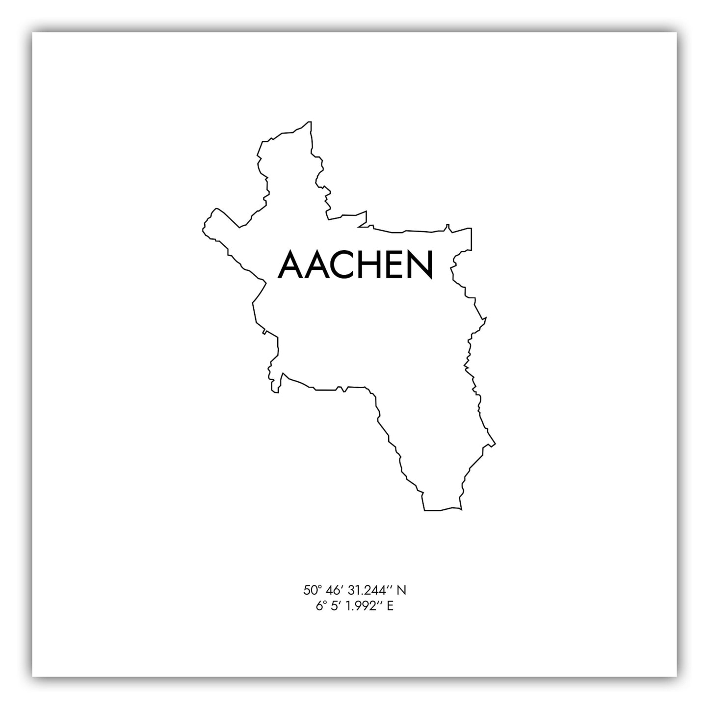 Poster Aachen Koordinaten #8