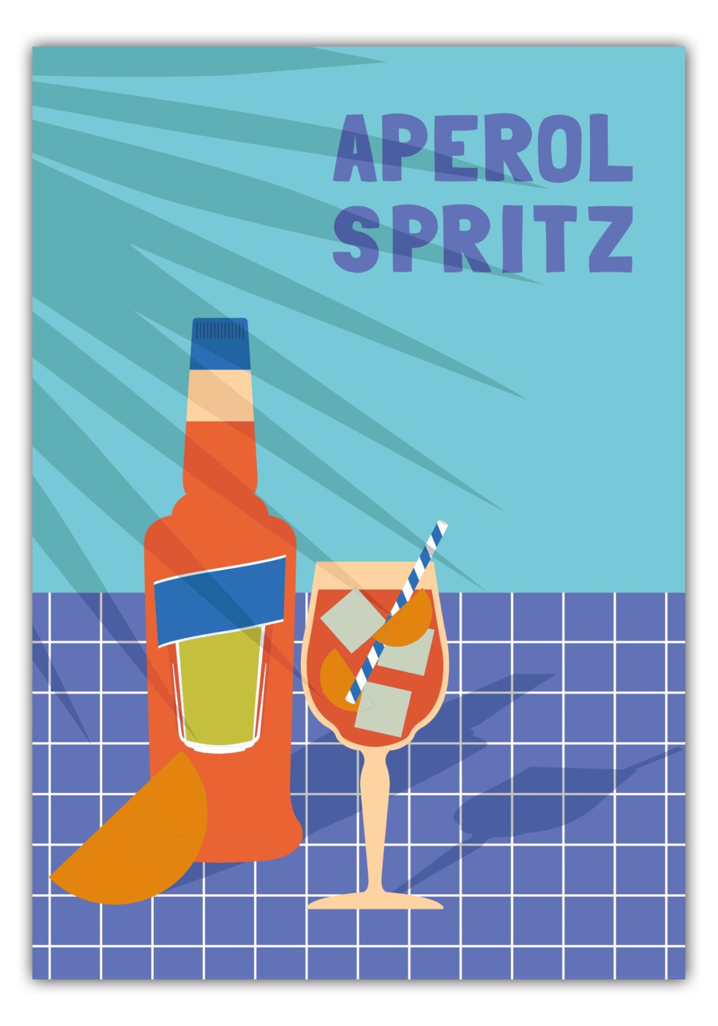 Poster Aperol Spritz am Pool - La Dolce Vita Collection