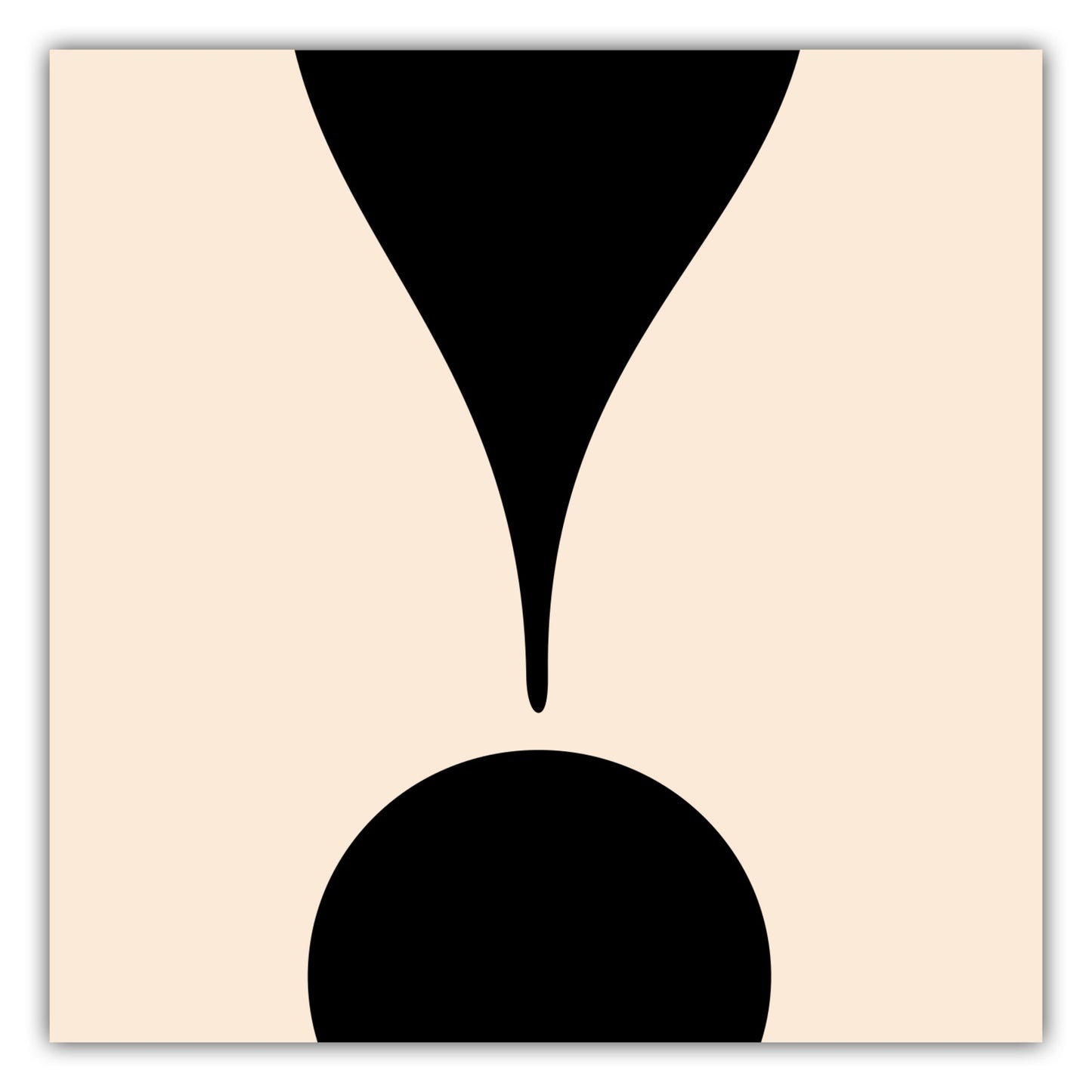 Poster Ausrufezeichen - Serif