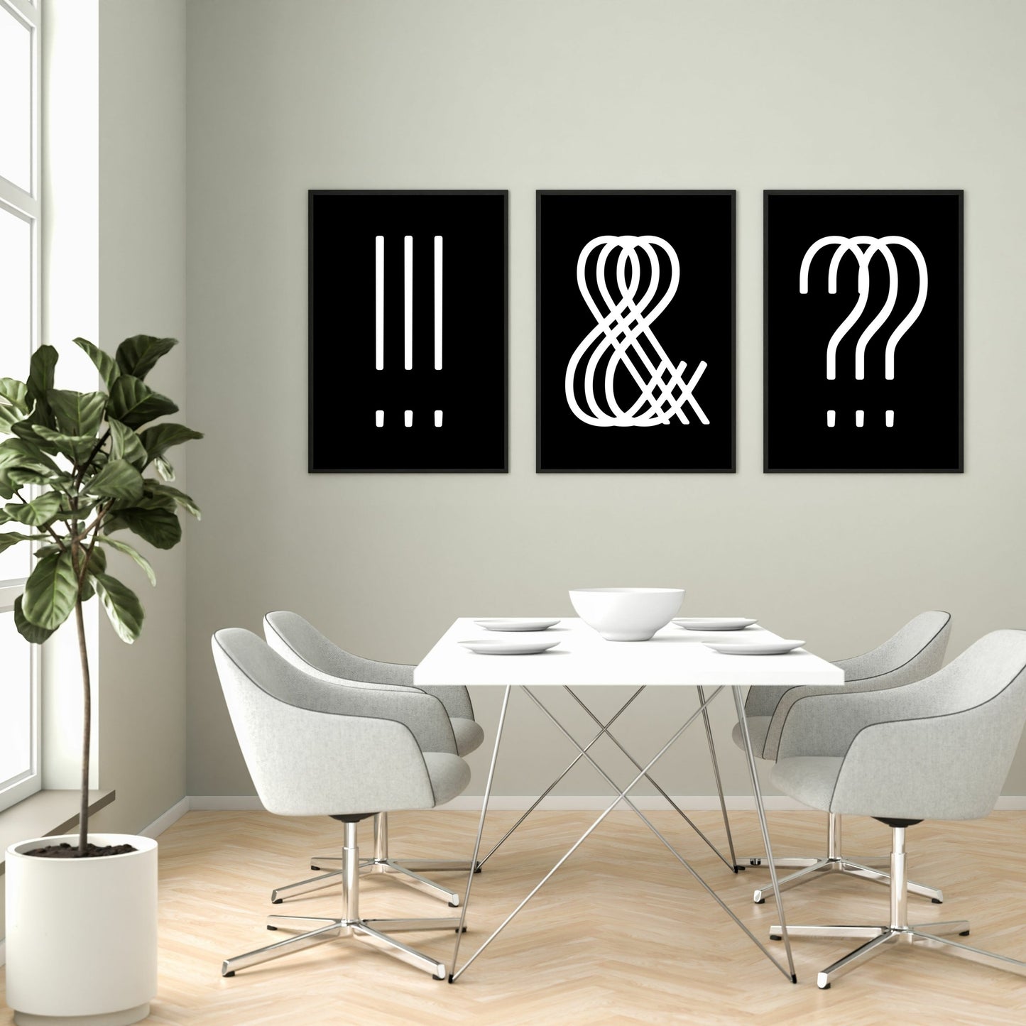 Poster Ausrufezeichen - Triple