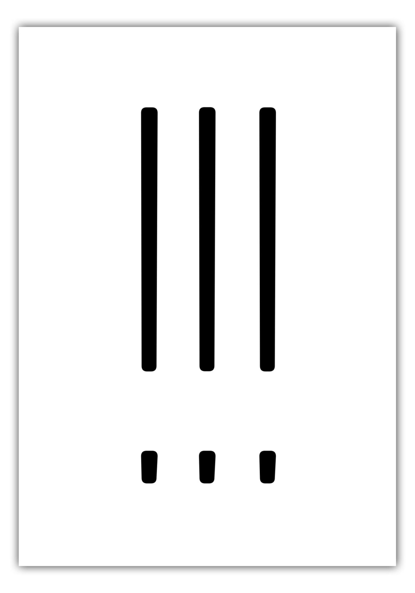 Poster Ausrufezeichen - Triple