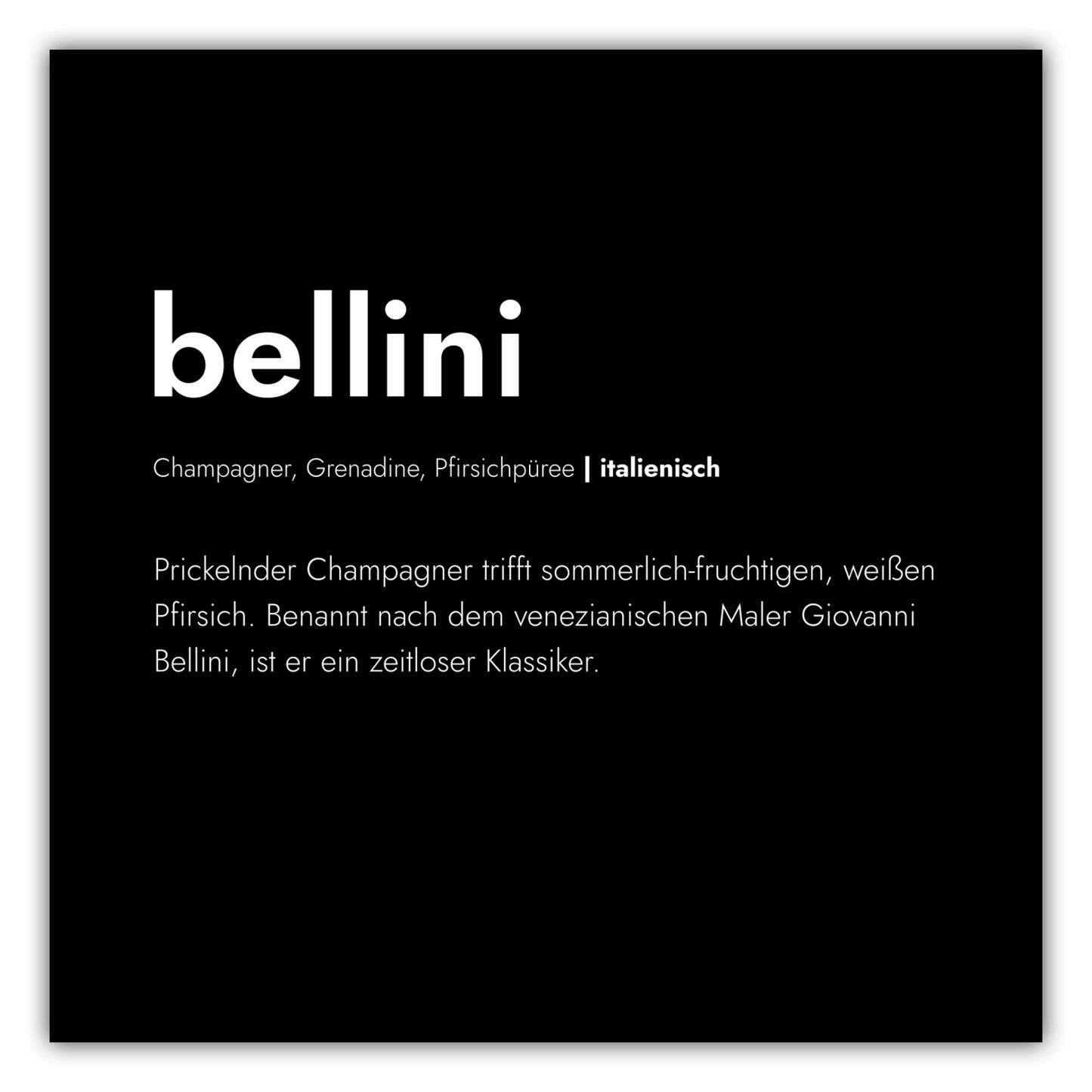 Poster Bellini - Definition