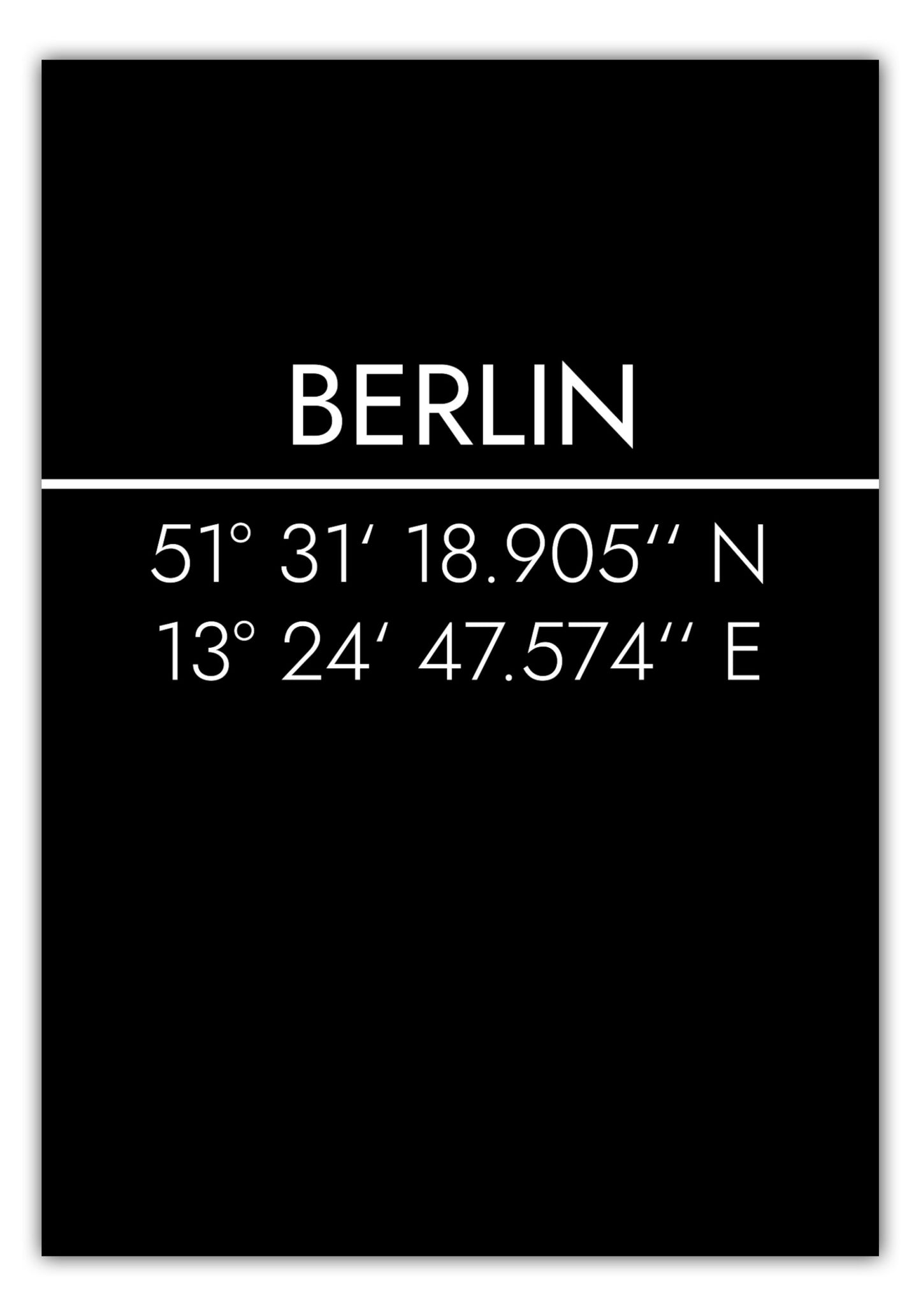 Poster Berlin Koordinaten #2
