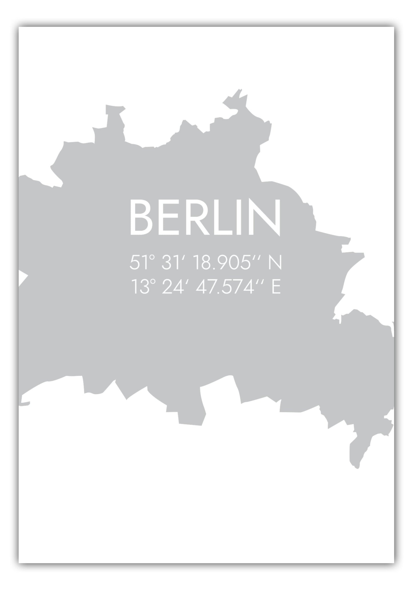 Poster Berlin Koordinaten #5