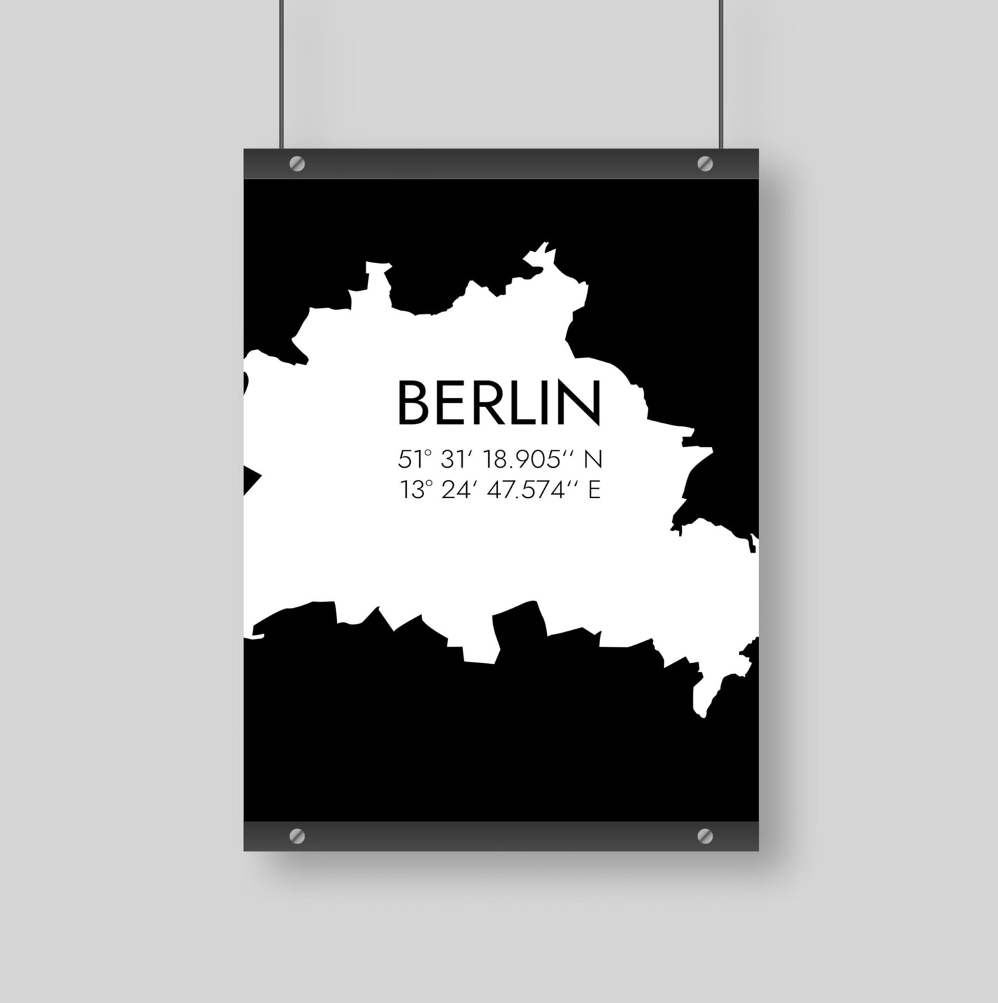 Poster Berlin Koordinaten #5