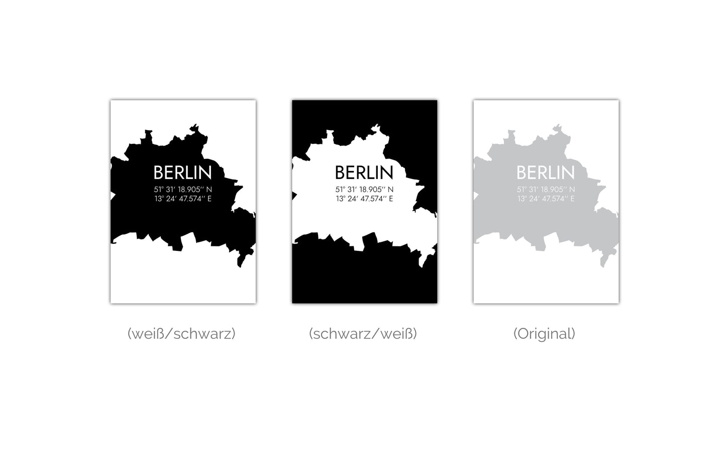 Poster Berlin Koordinaten #5