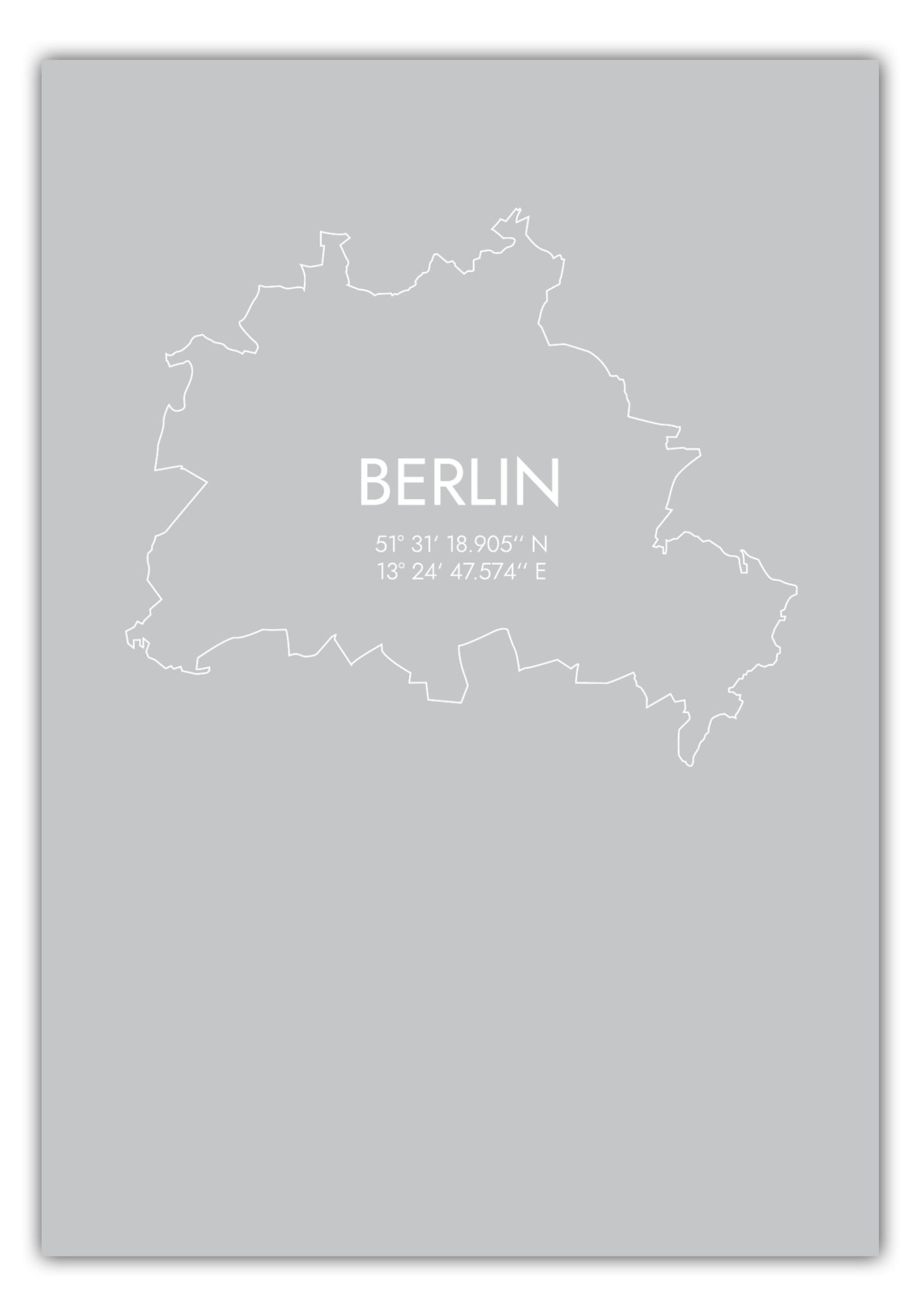 Poster Berlin Koordinaten #7