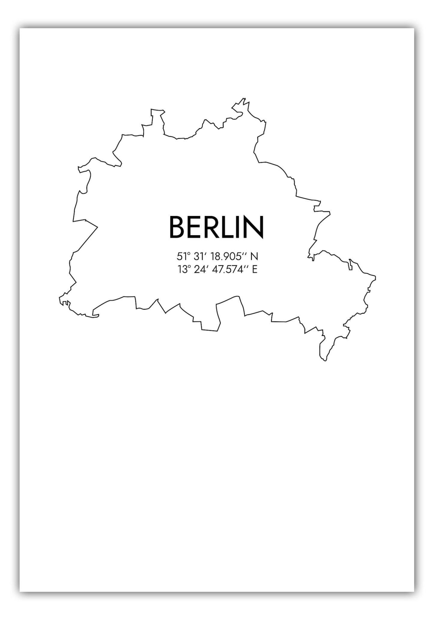 Poster Berlin Koordinaten #7