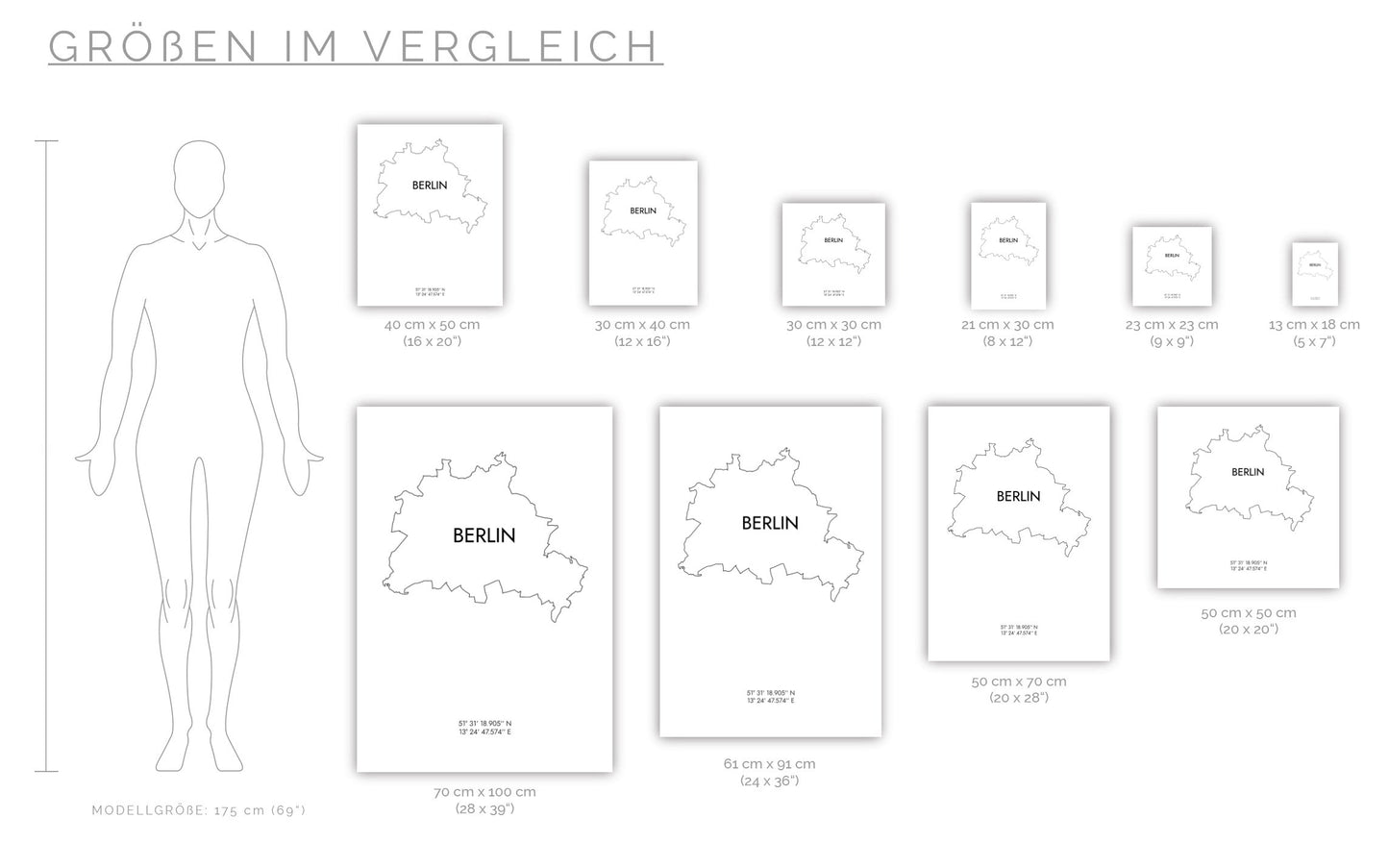 Poster Berlin Koordinaten #8