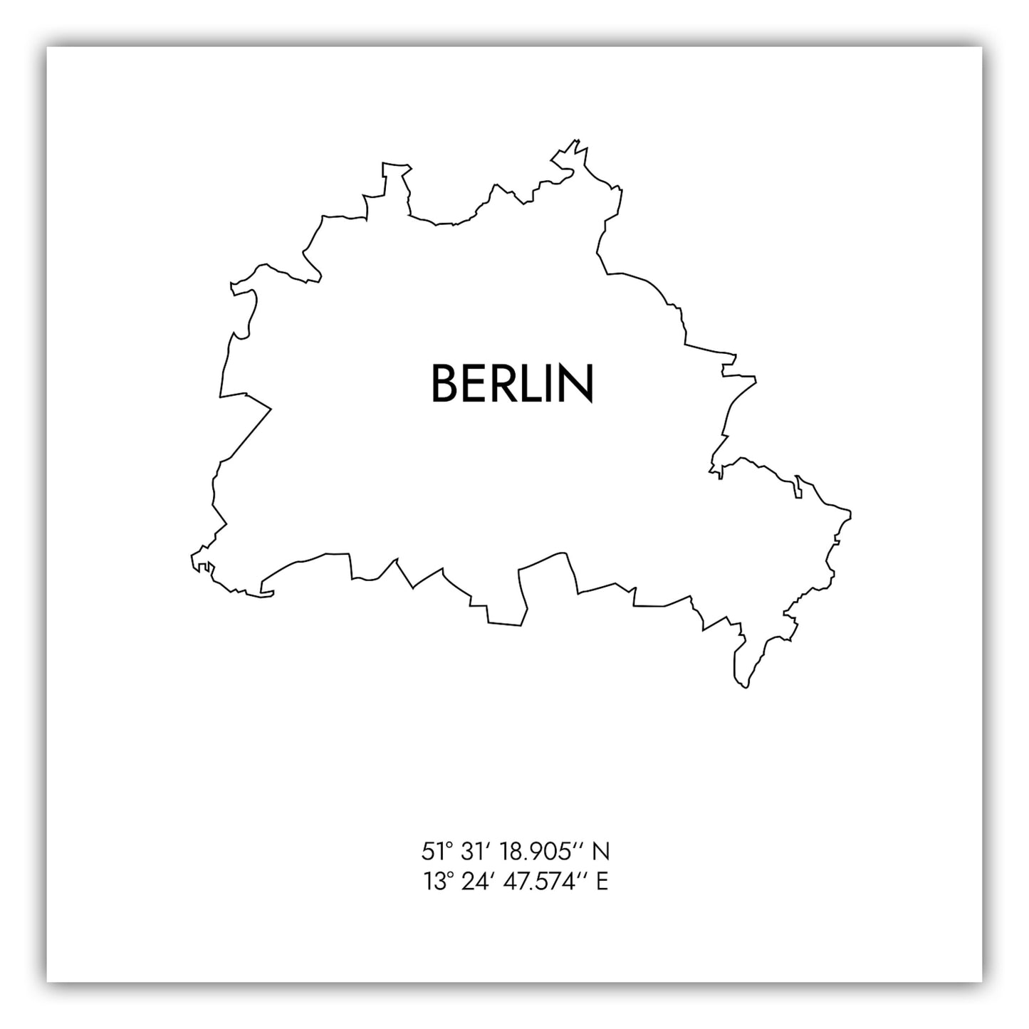 Poster Berlin Koordinaten #8