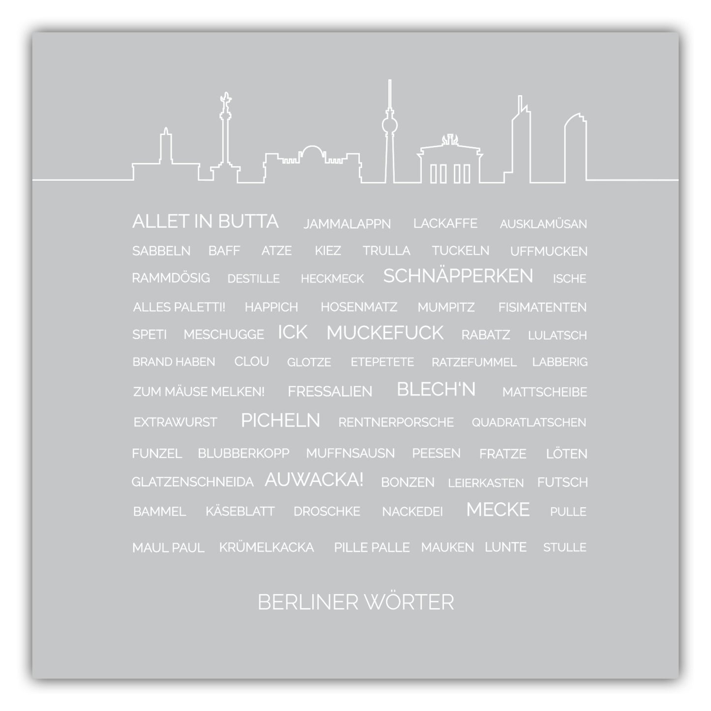 Poster Berliner Wörter #1