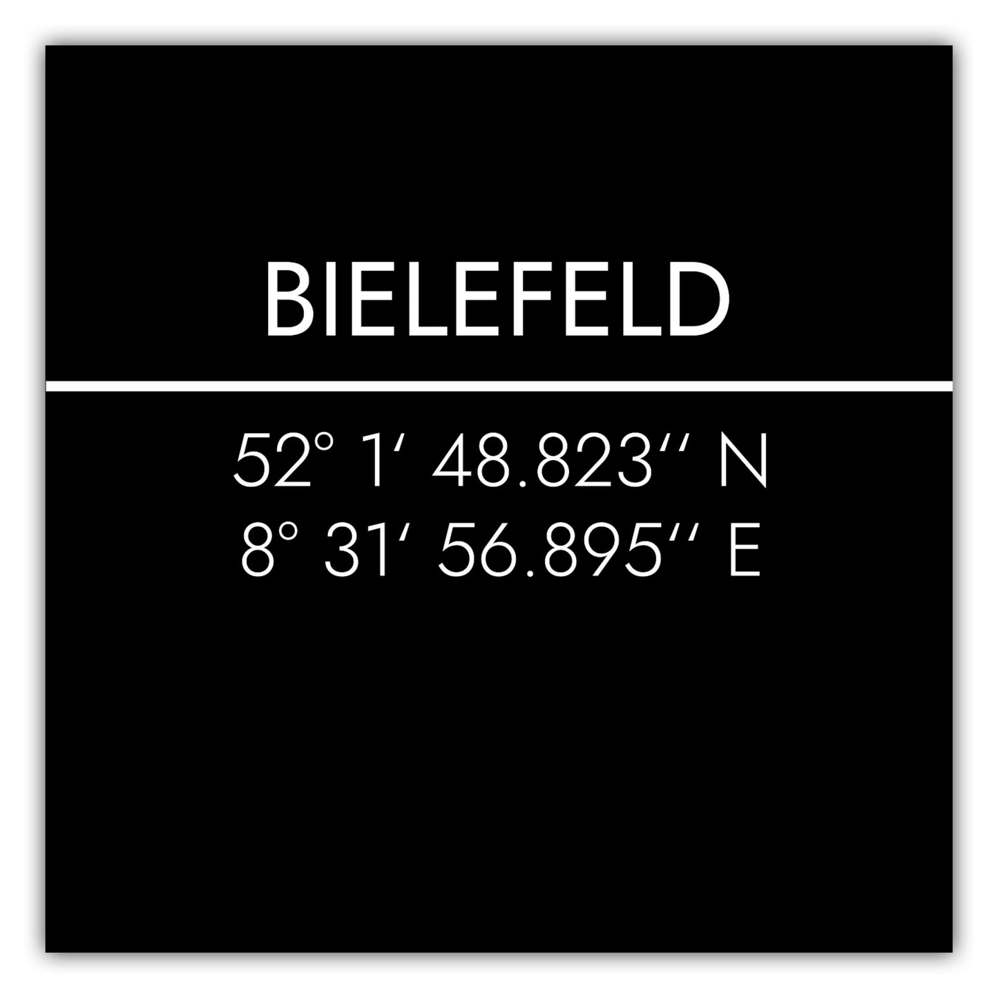 Poster Bielefeld Koordinaten #2