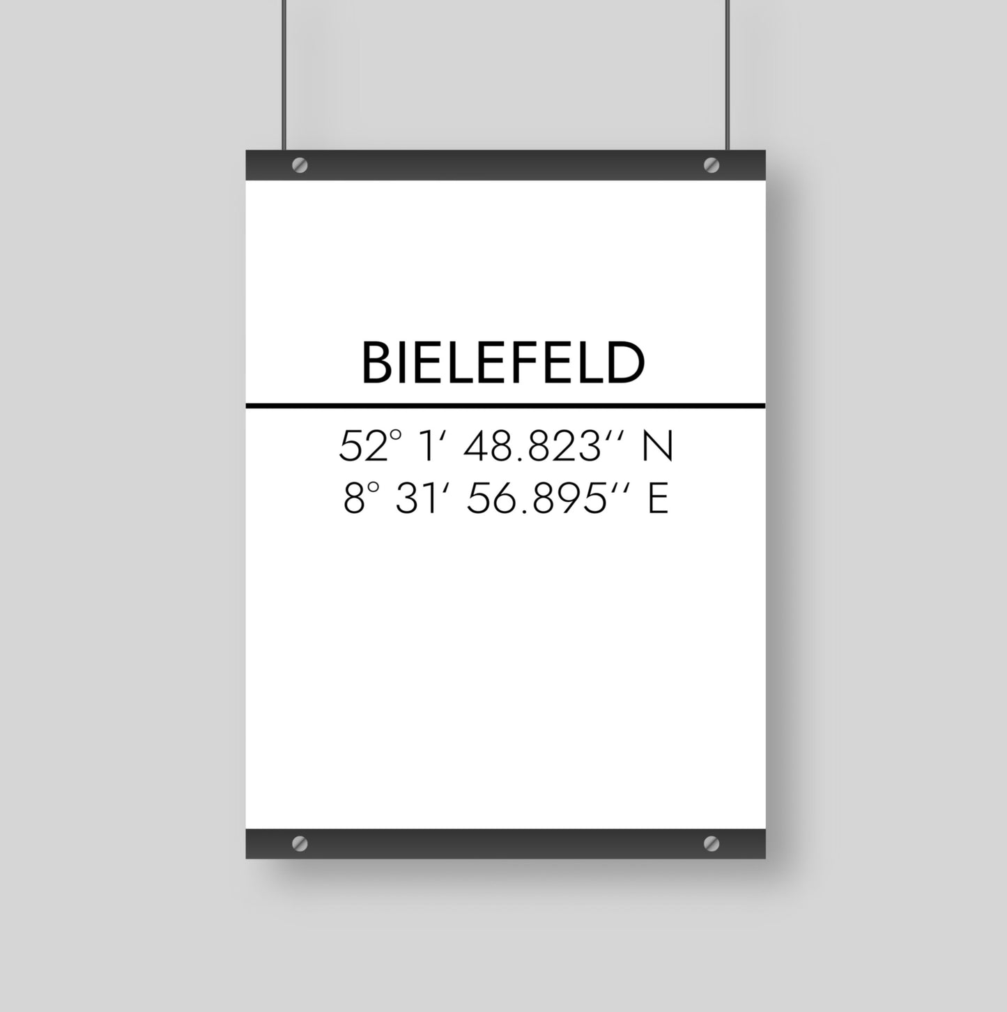 Poster Bielefeld Koordinaten #2