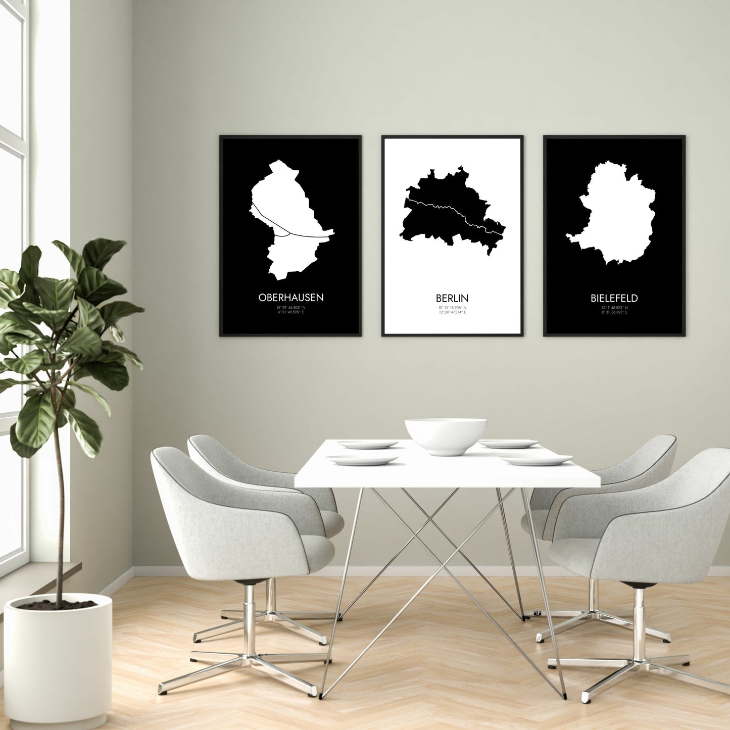 Poster Bielefeld Koordinaten #3