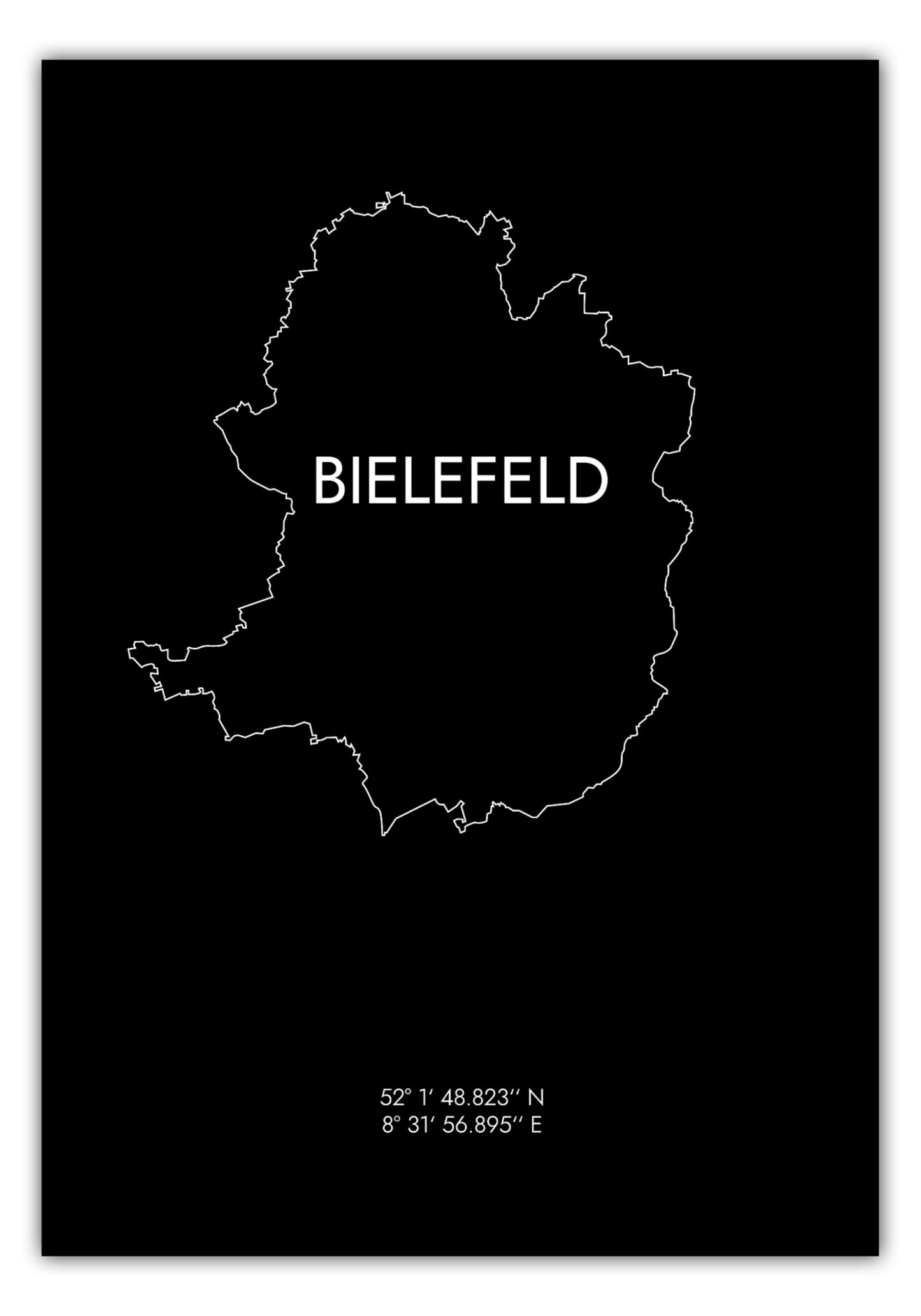 Poster Bielefeld Koordinaten #8