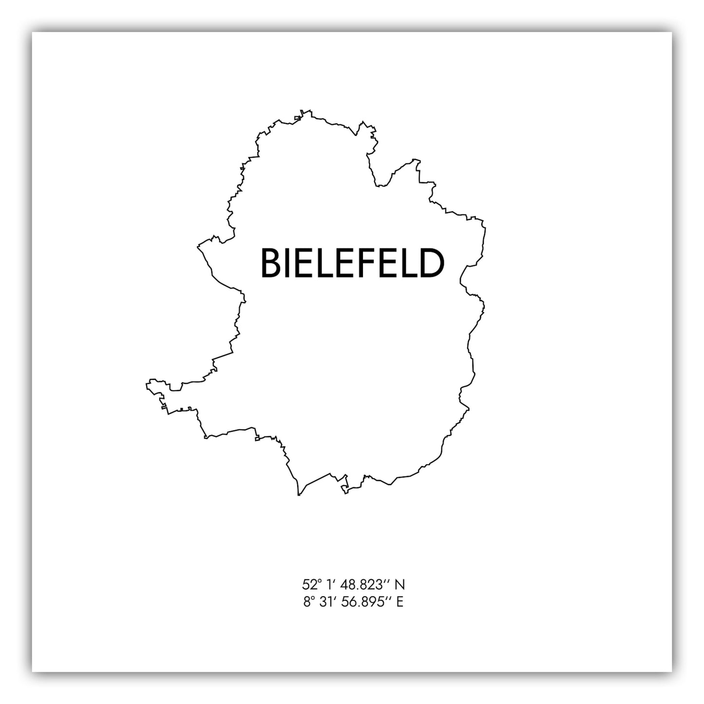 Poster Bielefeld Koordinaten #8