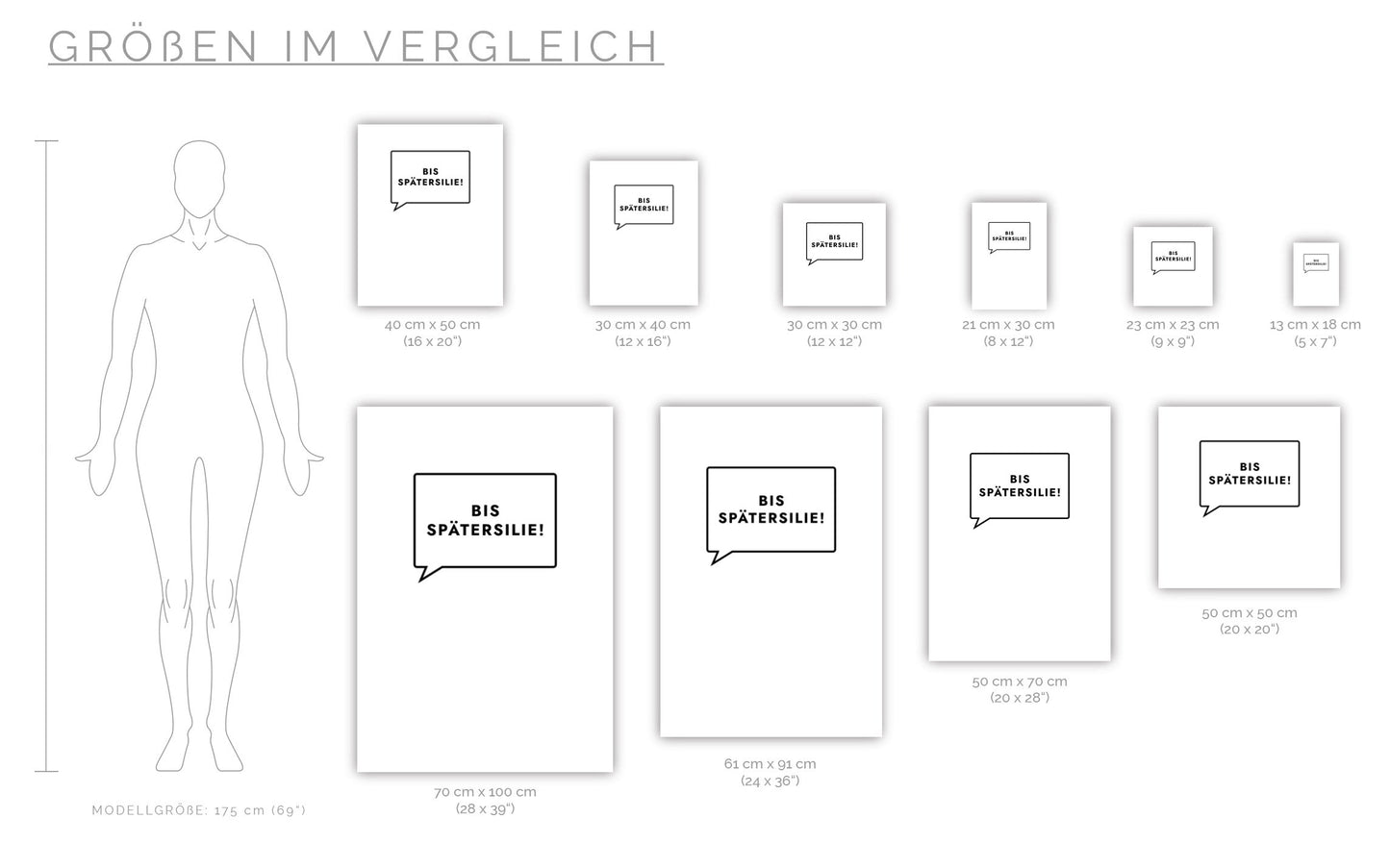 Poster Bis Spätersilie!